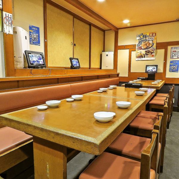打上げや会社宴会など各種ご宴会に皆様で楽しめるスペースをご用意しております！人数に合わせて最適なお席をご案内いたします。