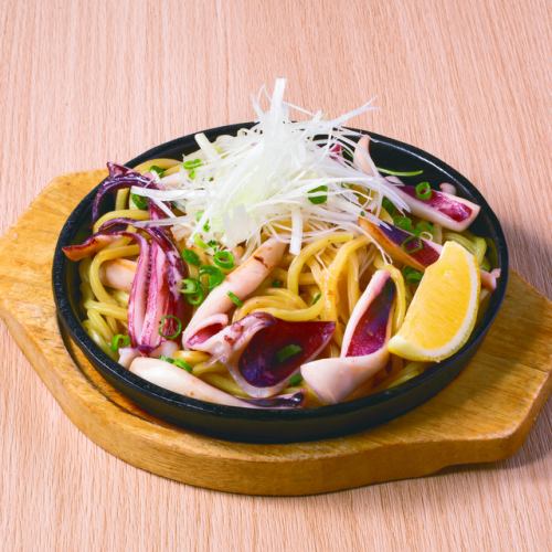 するめいかの藻塩焼きそば