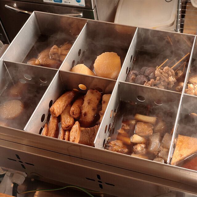 たこ焼き・おでん食べ放題をゆっくり店内でお召し上がりください