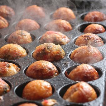 【2時間飲み放題】こだわり出汁を使用した種類豊富な★たこ焼き食べ放題★コース 4400円(税込)