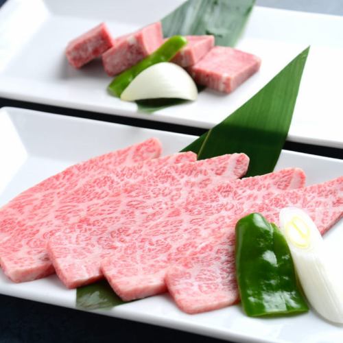 【엄선한 고기만을 준비!] 일본식 쇠고기는 A4 · A5 등급 만 사용하고 있습니다 ◆