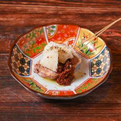 冷静　梨とマスタードシードのパテカン串　１本