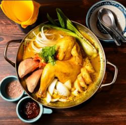 チベタン鶏鍋　2から3人前　選べる〆付