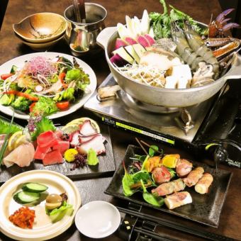 [3 hours all-you-can-drink included] Yuzen special seafood hotpot course 5,500 yen (tax included)
