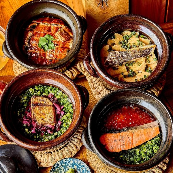 当店のおすすめはトリュフ×フォアグラ土鍋ごはん・鴨葱焼きしゃぶなど…種類豊富におご用意しております。