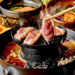 鴨葱焼きしゃぶ(和風出汁)