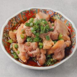 [Chicken] Twisted chicken with green onion and ponzu sauce