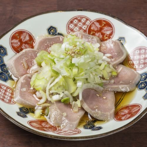 タン刺し ねぎ胡麻油