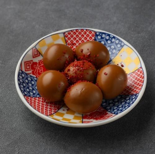 Smoked soft-boiled quail