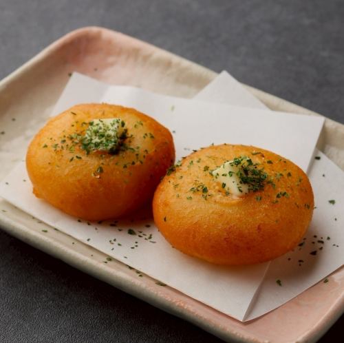 Potato cheese mochi smoked butter