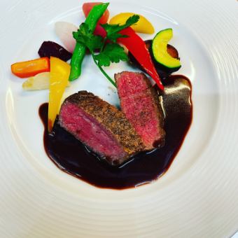Chateaubriand course (Japanese black beef fillet A5 rank)