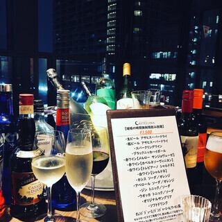 【生ビール＆厳選スパークリングワインもお好きなだけ！】日～木曜限定！1980円(税込)