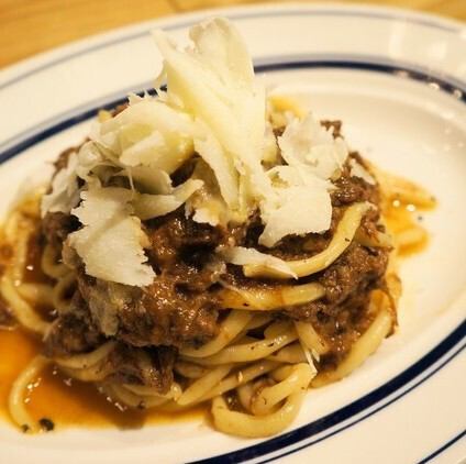 ボロネーゼ ごろごろお肉を手打ち麺キタッラで