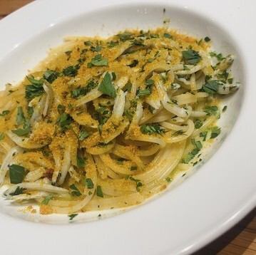 釜揚げシラスとカラスミのペペロンチーノ