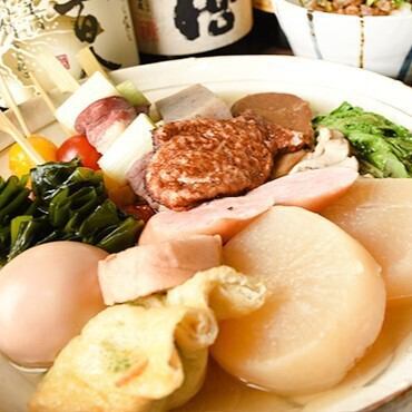 当店ならではの味！あさり出汁を使った「おでん」が看板メニュー