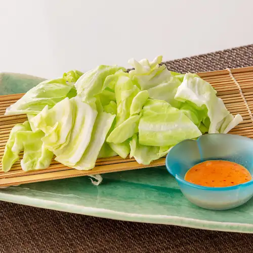 【辣味】脆皮高麗菜配特製蛋黃醬