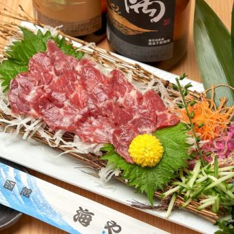 5・6月＜2時間飲み放題付＞「鮮度抜群の名物霜降り馬刺し」鮮度抜群のお刺身や鴨肉豆富などお得!