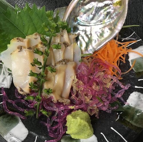 蝦夷あわび刺身