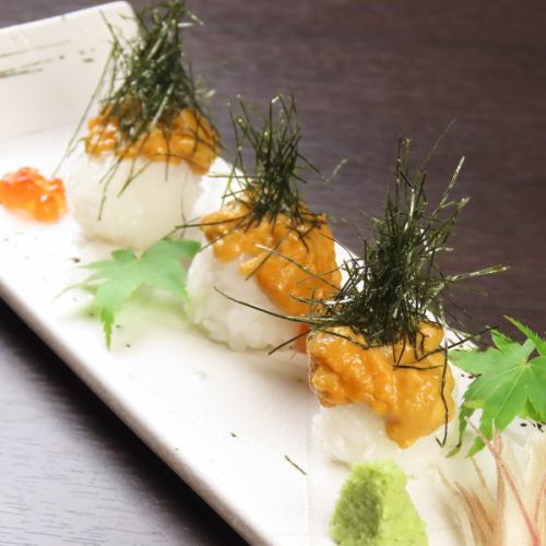 新名物てまりウニ3貫