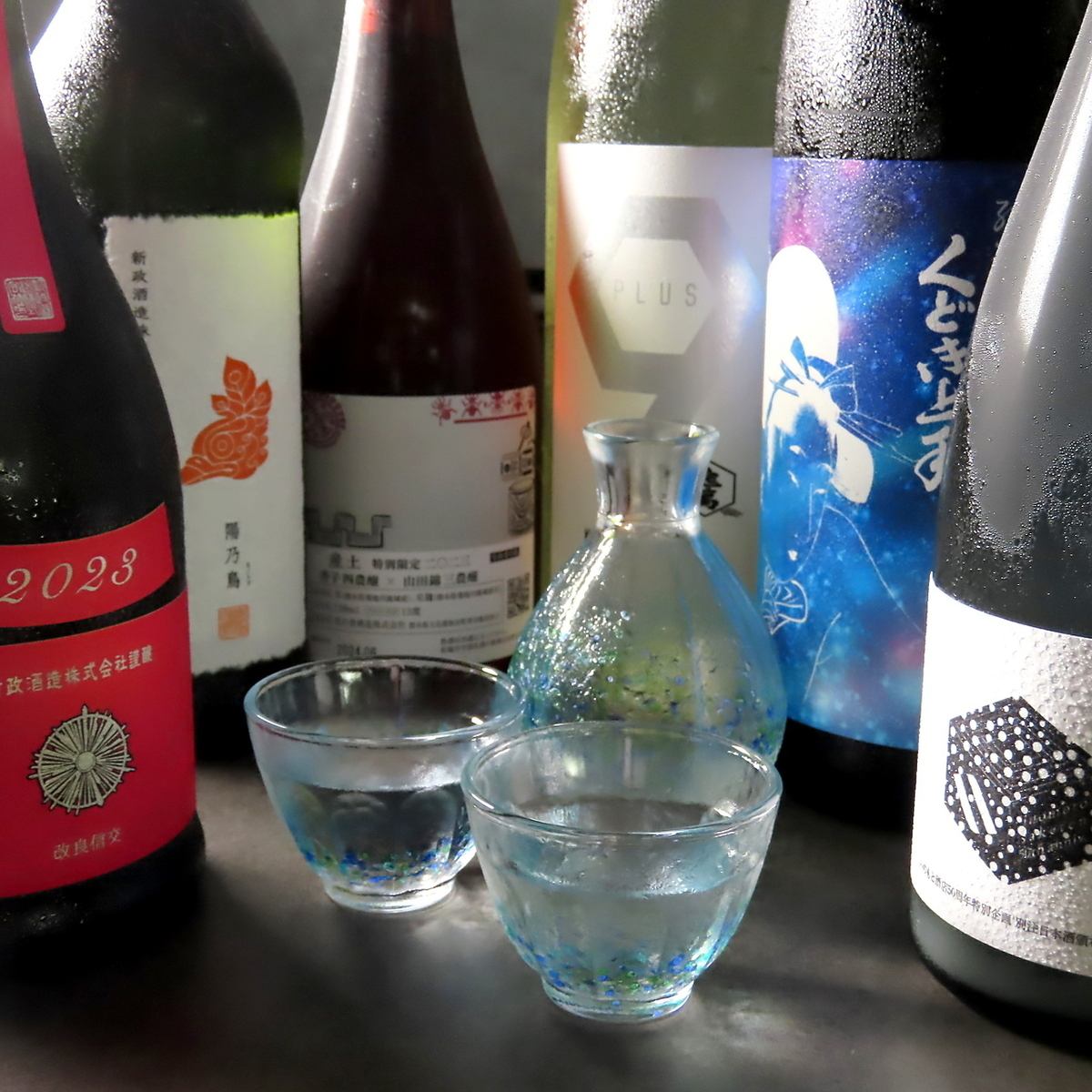 種類豊富なドリンクをたっぷりと楽しめる！こだわりの日本酒も◎