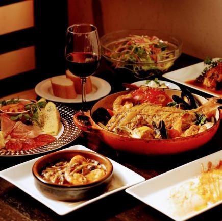 ★Seasonal Limited Time Offer! Winter Banquet Course [12-course deluxe course featuring a whole fresh fish] ★Per person [5,950 yen]★