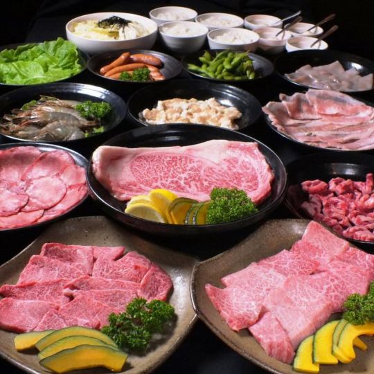 [Specially selected Wagyu beef exquisite course] 15 dishes total 6,980 yen ★ 120 minutes all-you-can-drink included (last order 30 minutes)