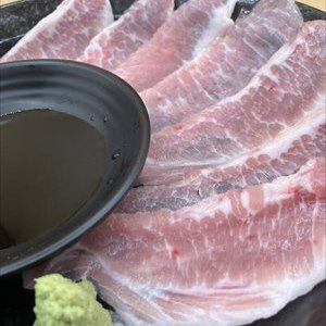 豚の中トロわさび醤油