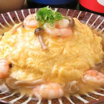 Tenjin rice with shrimp sauce