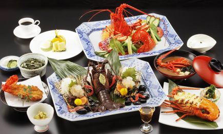 【초복(쇼후쿠)】이세 새우의 활기・샐러드・나카나노 야키, 3대 명물을 한 번에 즐길 수 있는 11품