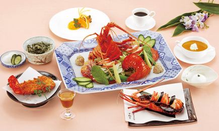 런치 한정【아케보노】이세 새우의 구이·샐러드·스프 등 전9품