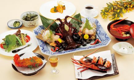 점심 한정 【진주】 이세 새우의 활기와 계절의 구이 또는 소 필레 고기 등