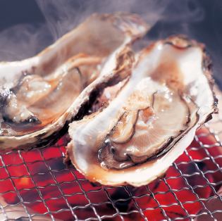 牡蠣の炭火焼き