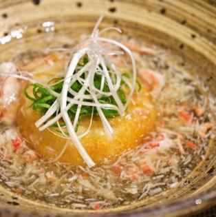 蓮根饅頭　カニあんかけ