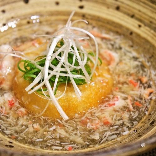 蓮根饅頭 カニあんかけ