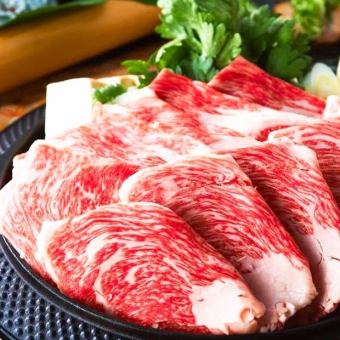 [含3小時無限暢飲◆共8道菜]包括嚴選的牛肉壽司「鬆套餐」4000日圓⇒3000日圓