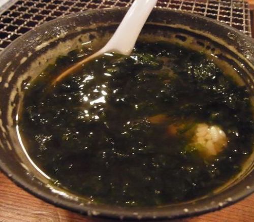 "Iwanori seaweed dashi chazuke"