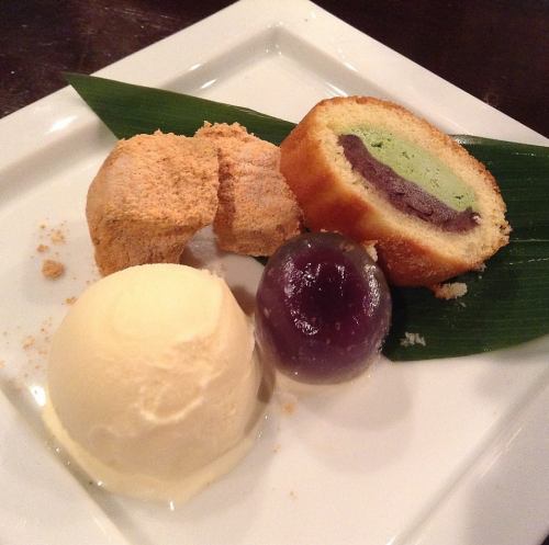 Japanese sweets and ice cream