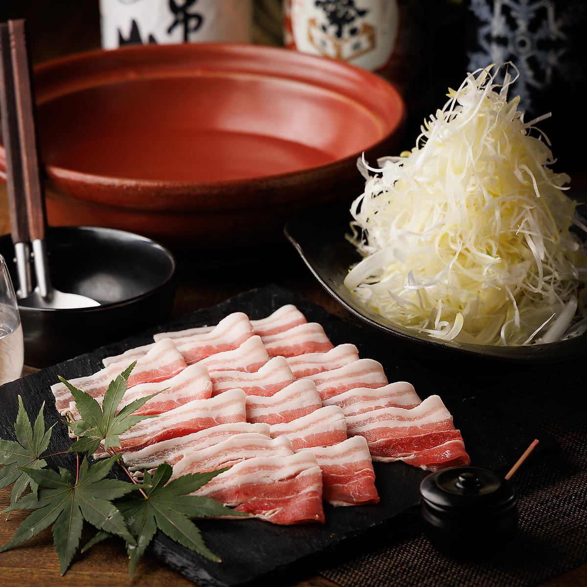【水魚伝統名物】葱しゃぶを秘伝の出汁で。鹿児島を味わう！