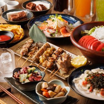 3H生付飲み放題【お手頃宴会コース】黄金手羽先の香ばし揚げや季節の海鮮ちらし等5000円⇒4000円