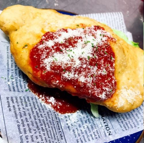 wrapped fried pizza