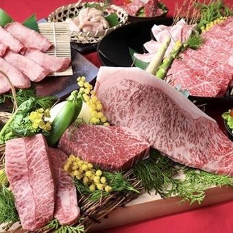 [Fresh Omi beef!] Miyabi course food only 6,500 yen (tax included)