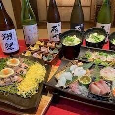 １番人気☆土火土火コース☆(8品)120分飲み放題付　6000円（税込）