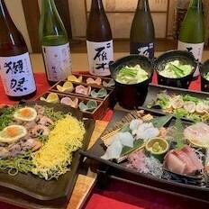 Enjoy a variety of sake