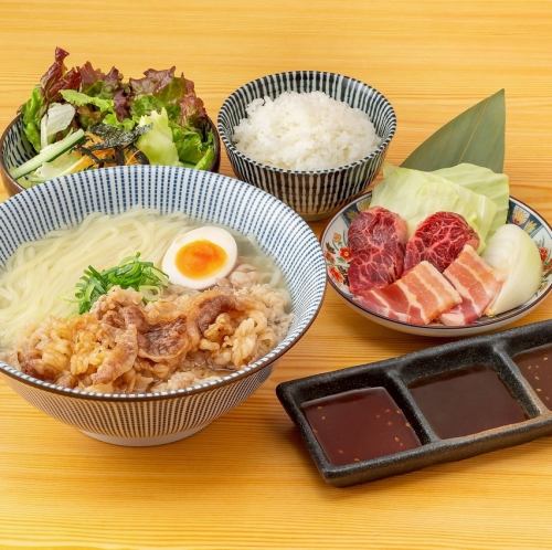 肉そば焼肉ランチ