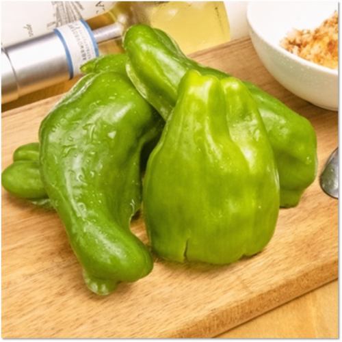 Crunchy green pepper dip
