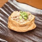 Meat sushi beef tendon Inari