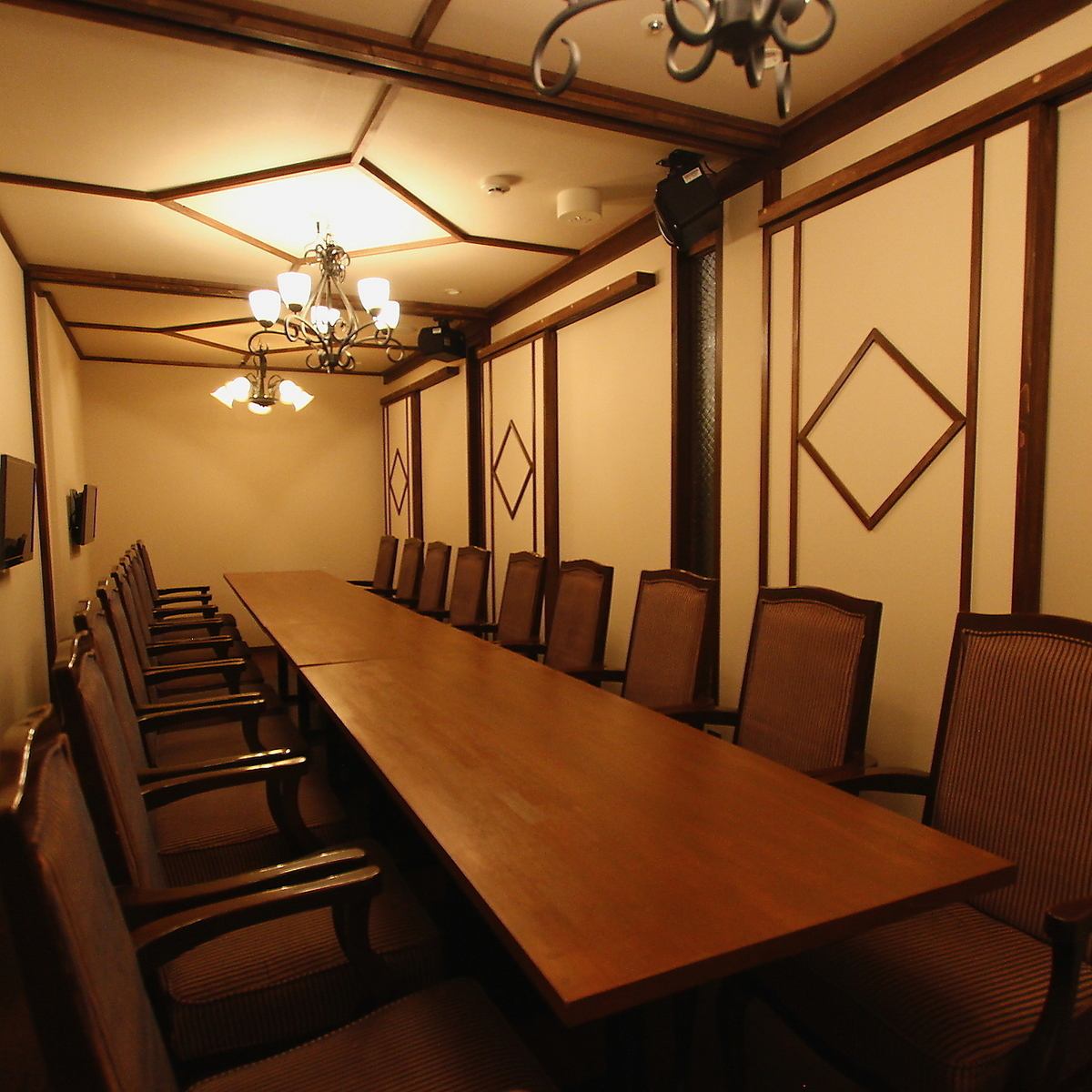 We have complete private room seats that can accommodate up to 12 people.