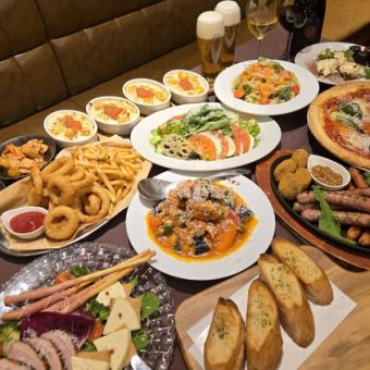 【歓送迎会プラン】全13品3000円（税込） +1500円で120分飲み放題（90分L.O）　忘年会にも
