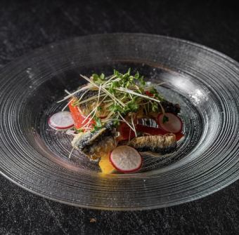 Marinated horse mackerel