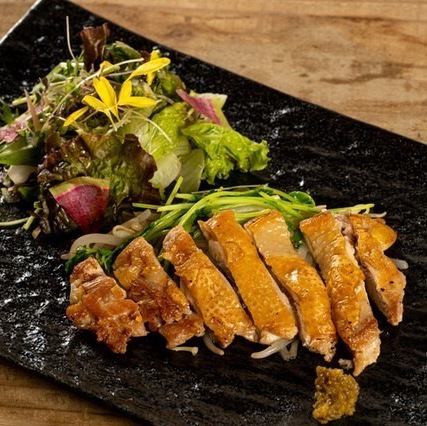 Awaodori chicken steak